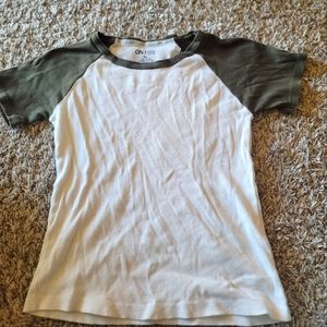 XL Green & White T Shirt